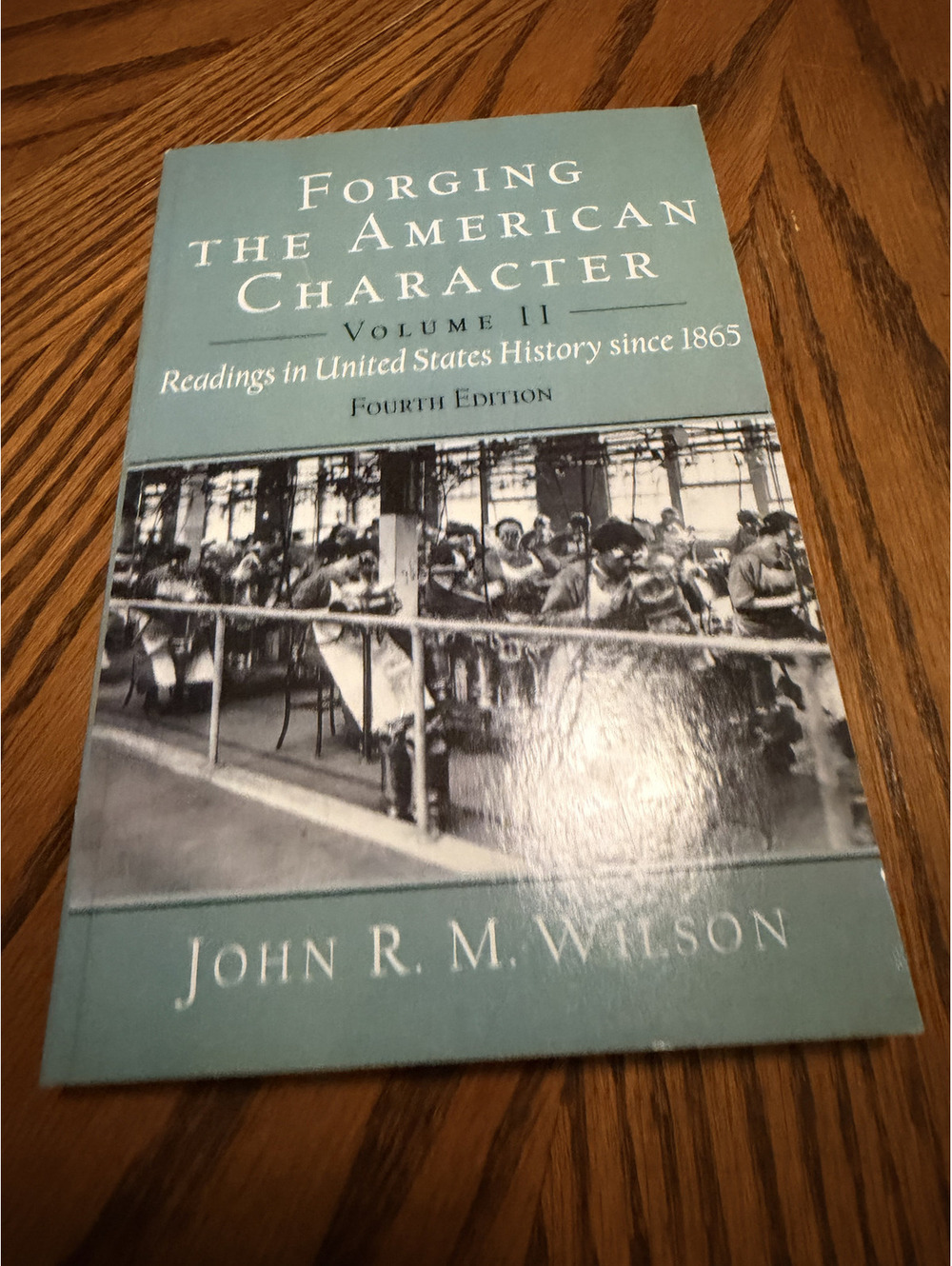 Forging the American Character Vol 2 US History Since 1865 Wilson 4th Ed 2002 PB